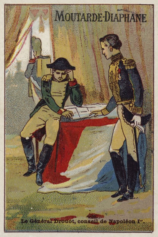 Le général Drouot conseillant Napoléon - French School