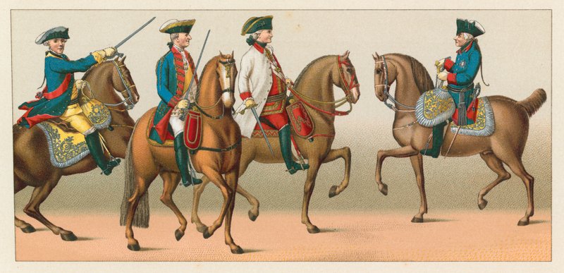 Costume allemand du XVIIIe siècle - French School