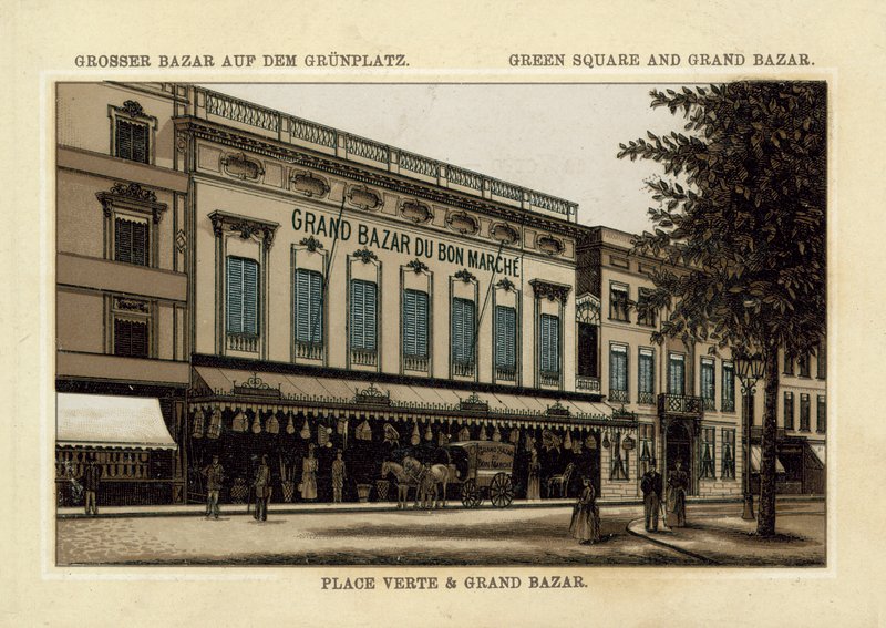 Grand Bazar du Grand Marché, Place Verte, Anvers - French School