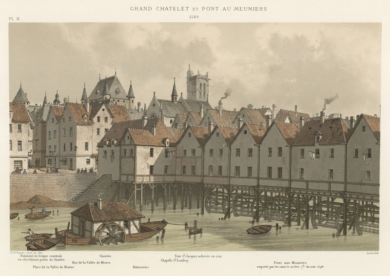 Grand Châtelet et Pont au Meuniers, 1580 - French School