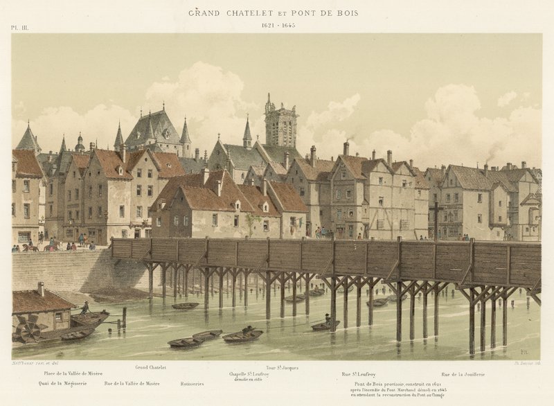 Grand Châtelet et Pont de Bois, 1621-1645 - French School