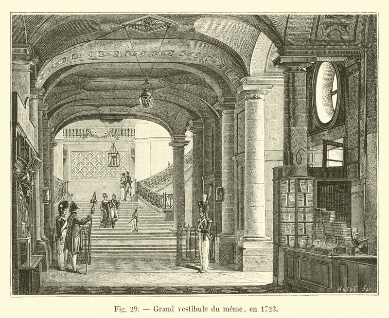 Grand vestibule du même, en 1723 - French School