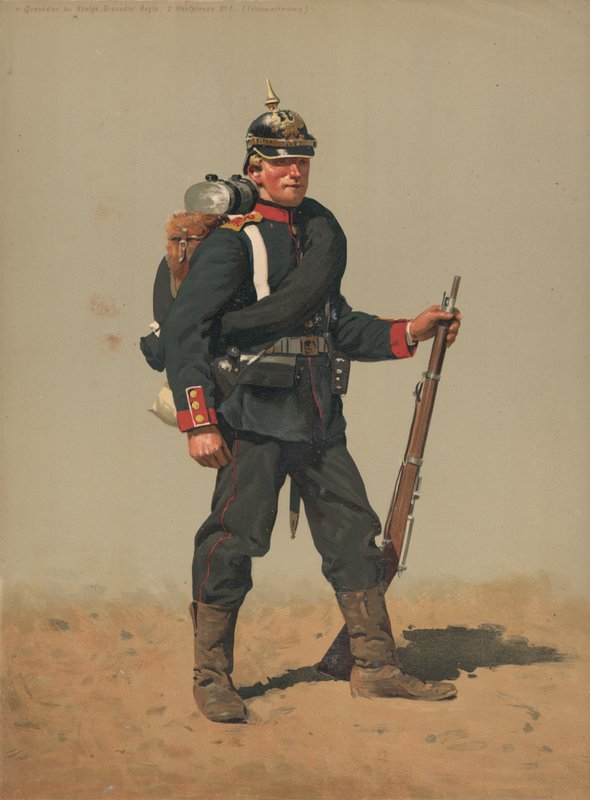 Grenadier du Régiment des Grenadiers du Roi, 2e Westpreuss, No 7, Feldmarchmässig - French School