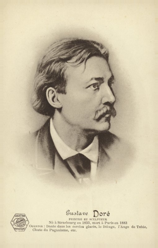 Gustave Dore, artiste et illustrateur français (lithographie) - French School