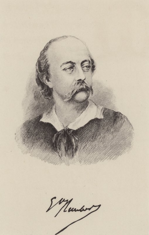 Gustave Flaubert, romancier français - French School