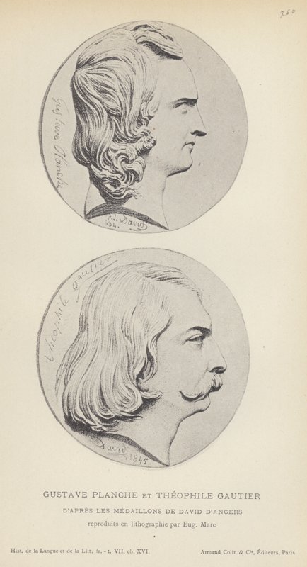 Gustave Planche et Théophile Gautier - French School