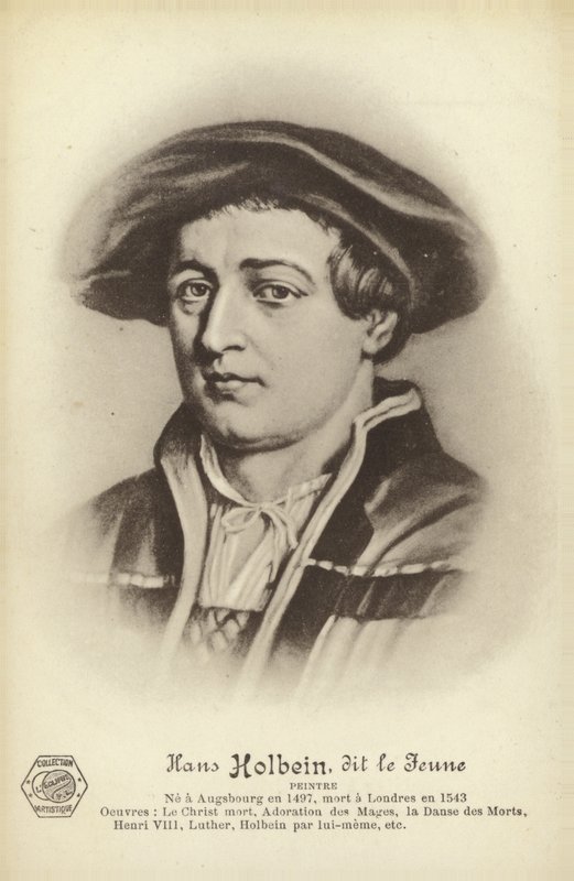 Hans Holbein, le Jeune, peintre allemand (lithographie) - French School