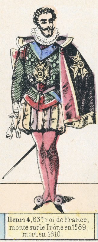Henri IV, 63e roi de France, monte sur le trône en 1589, mort en 1610 - French School