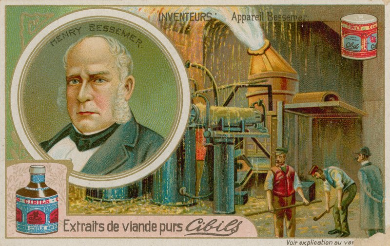 Henry Bessemer, inventeur britannique du procédé Bessemer pour la fabrication de l