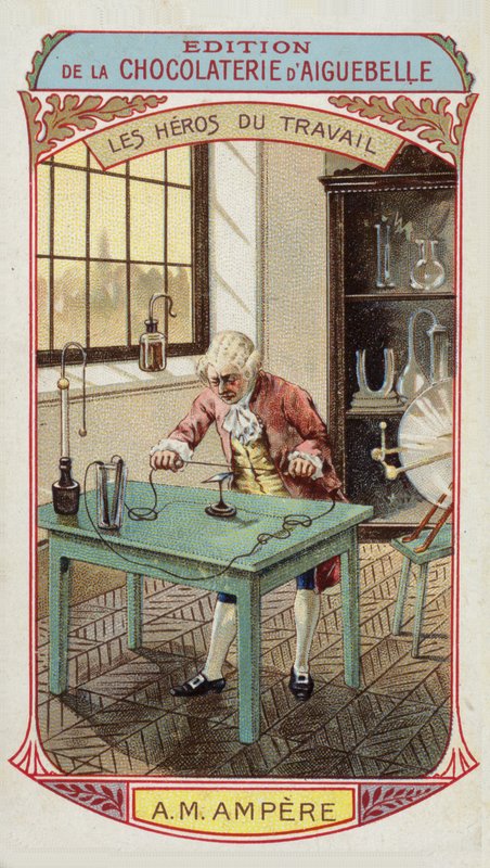 Héros du Travail - André-Marie Ampère, physicien et mathématicien français (1775-1836) - French School