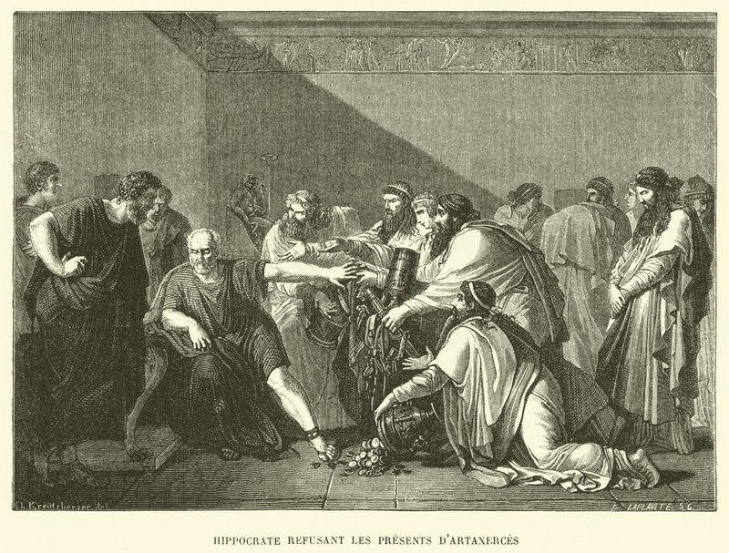 Hippocrate refusant les cadeaux d