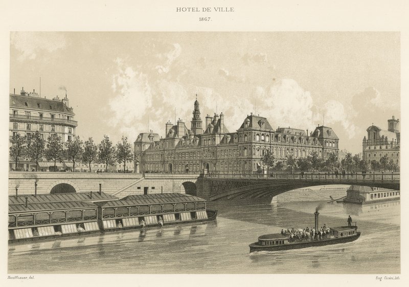Hôtel de Ville, 1867 - French School
