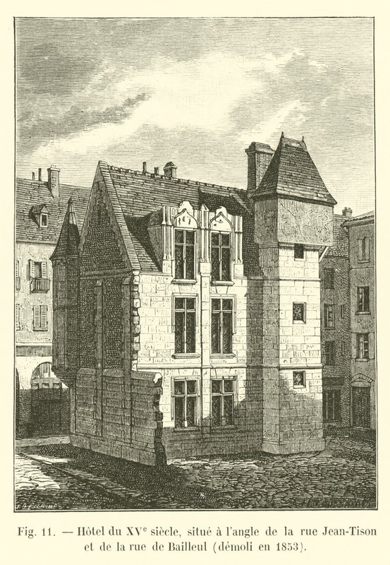 Hôtel du XVe siècle, situé à l