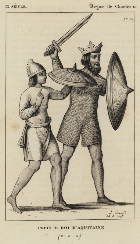 IX Siècle, Règne de Charles II, Pépin II, Roi d