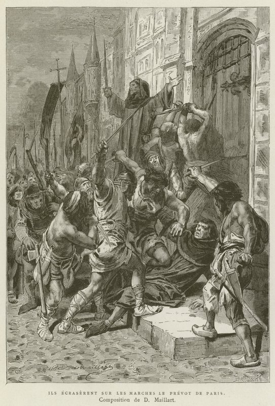 Ils Écrasèrent Sur Les Marches Le Prévôt De Paris - French School
