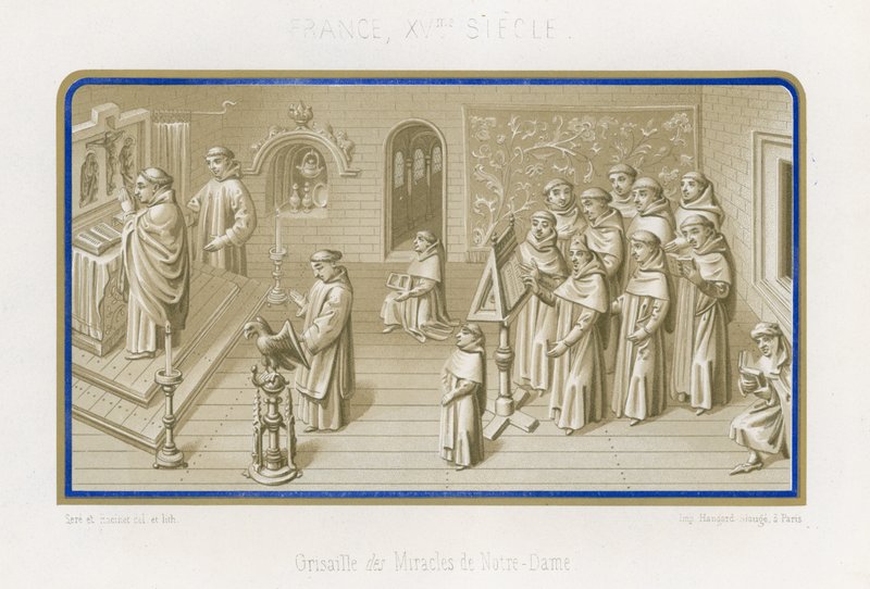 Image en grisaille des Miracles de Notre-Dame - French School