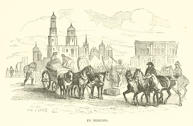 À Moscou (gravure) - French School