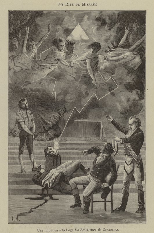 Initiation dans une loge du Rite de Misraïm - French School