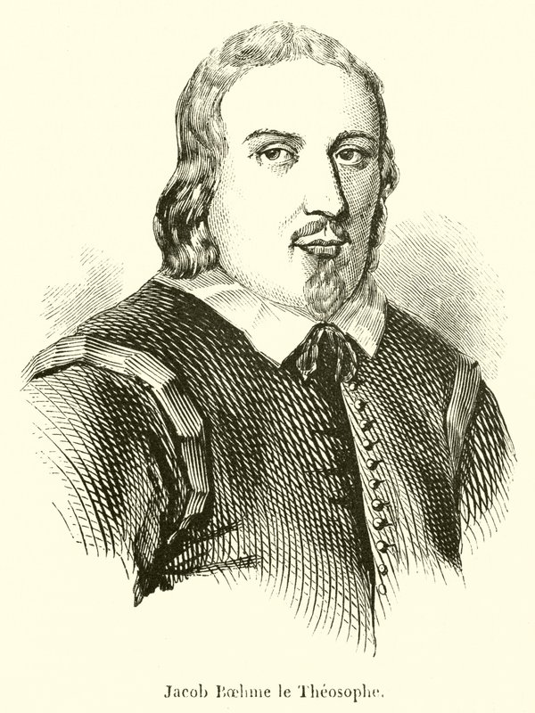 Jacob Boehme le Theosophe (engraving) - French School