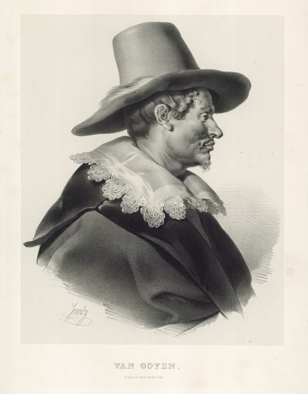 Jan van Goyen, artiste néerlandais - French School