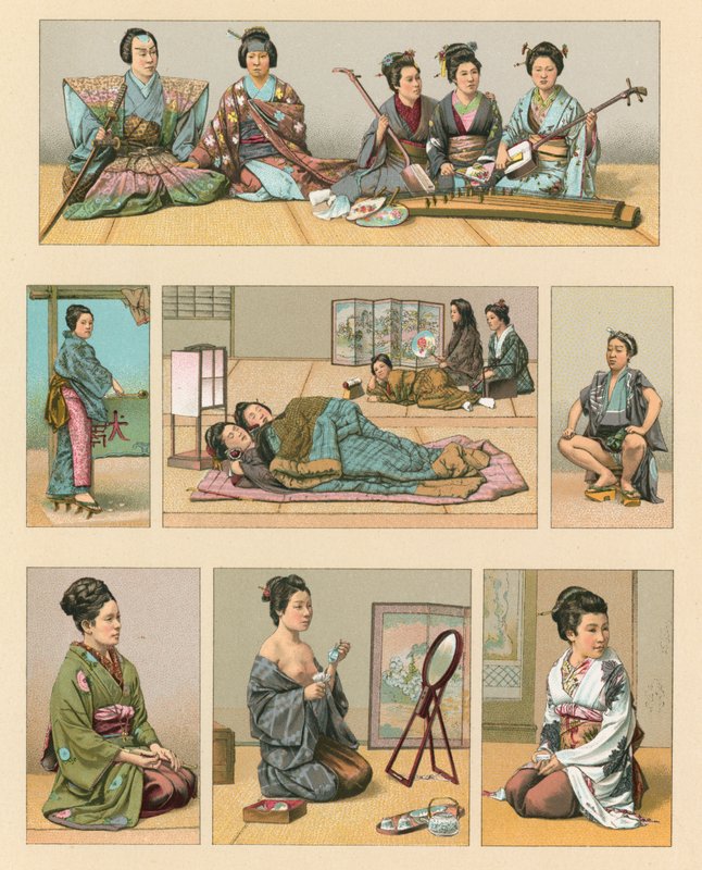 Costume japonais - French School