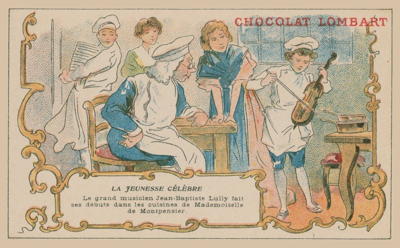 Jean-Baptiste Lully, le célèbre musicien faisant ses débuts musicaux dans la cuisine de la duchesse de Montpensier - French School