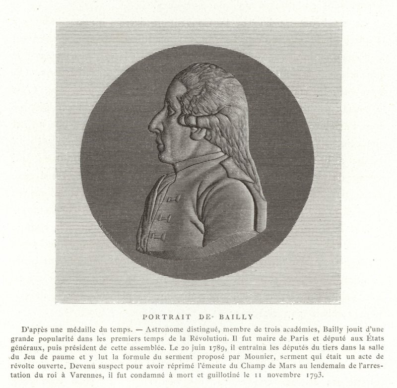 Jean Sylvain Bailly, astronome, mathématicien et homme politique révolutionnaire français - French School