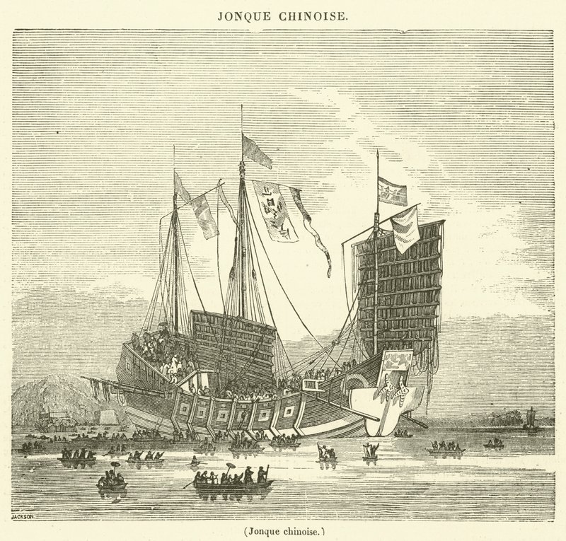 Jonque chinoise - French School