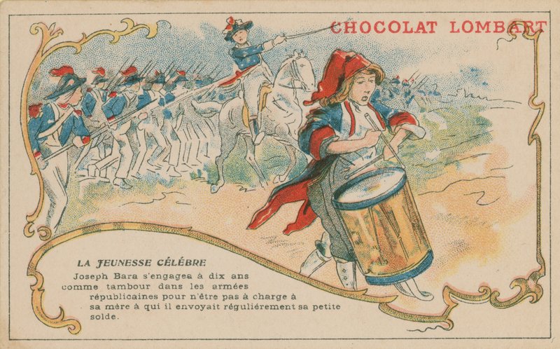 Joseph Bara, un célèbre jeune soldat républicain français à l