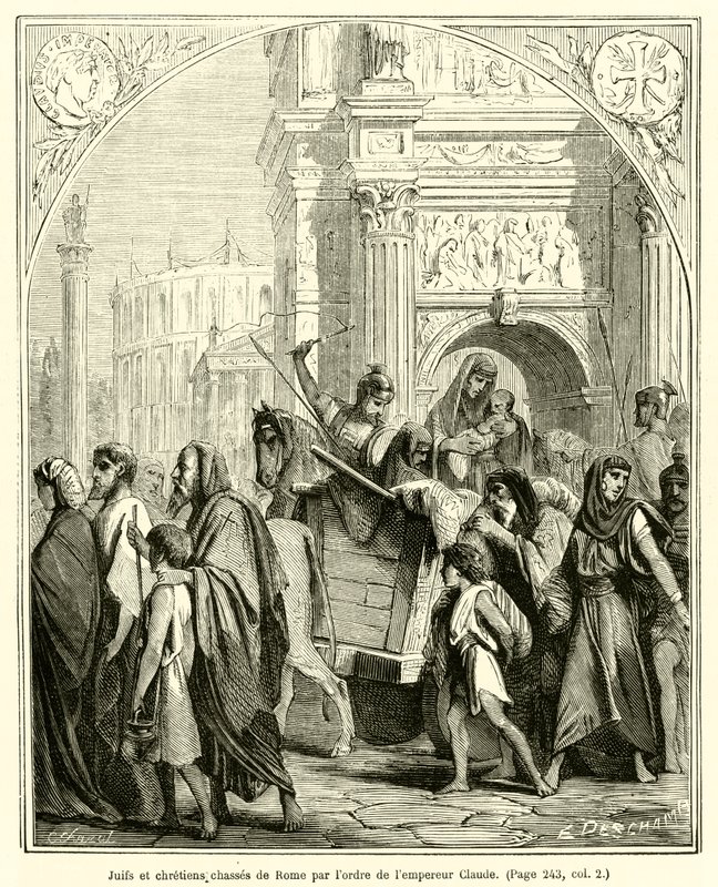 Juifs et chrétiens chassés de Rome par l