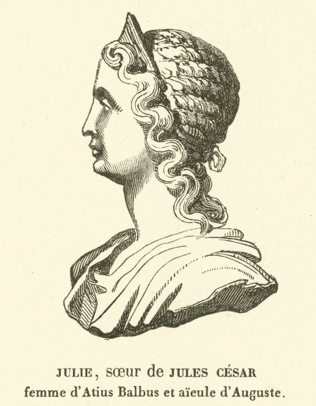 Julia Minor, sœur de Jules César, épouse de Marcus Atius Balbus et grand-mère maternelle d