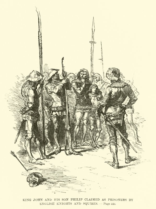 Le roi Jean et son fils Philippe réclamés comme prisonniers par les chevaliers et écuyers anglais - French School