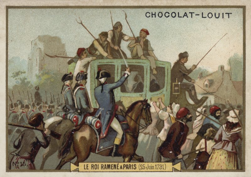 Le roi Louis XVI est ramené à Paris, Révolution française, 25 juin 1791 - French School
