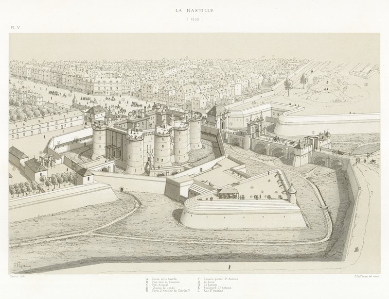 La Bastille, 1650 - French School