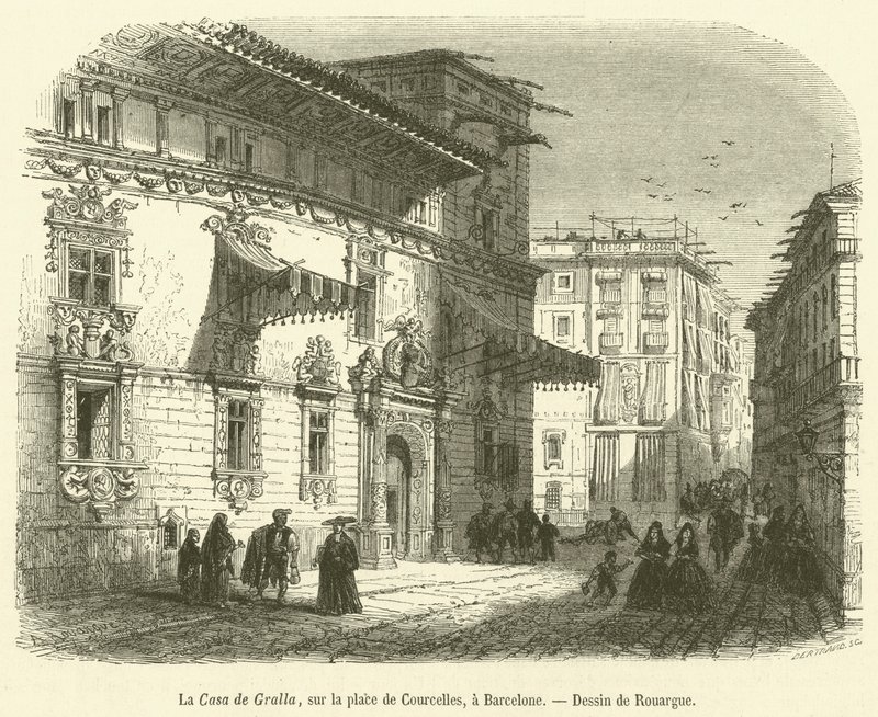 La Casa de Gralla, sur la place de Courcelles, à Barcelone - French School