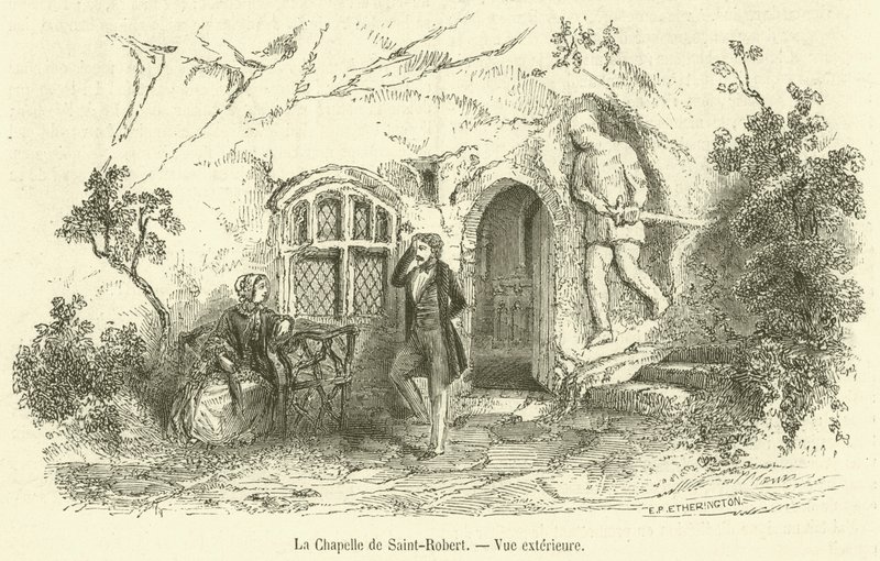 La Chapelle de Saint-Robert, Vue extérieure - French School