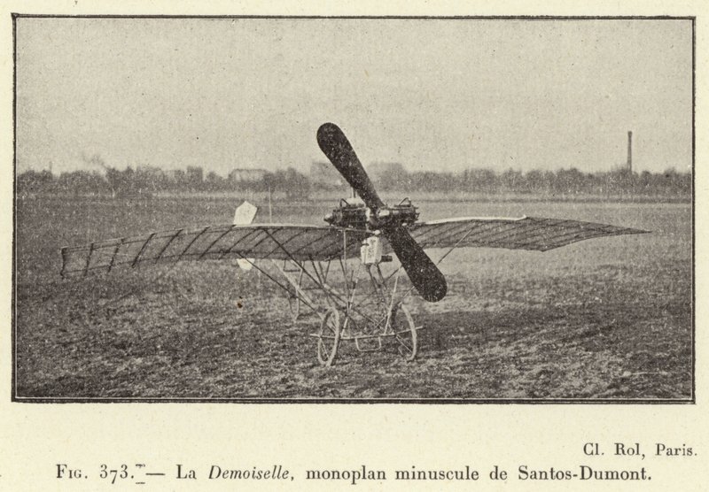 La Demoiselle, monoplan minuscule de Santos-Dumont - French School