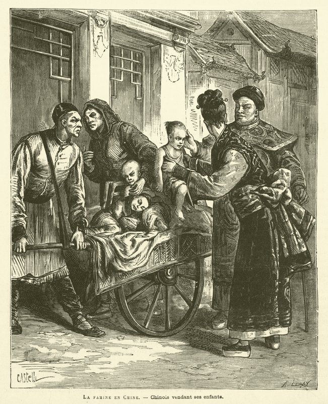 La Famine En Chine - French School