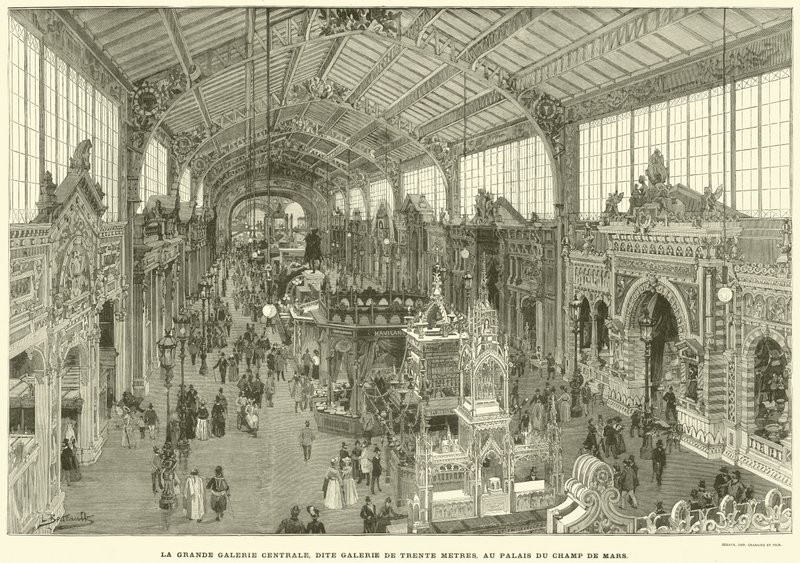 La Grande Galerie Centrale, Dite Galerie de Trente Metres, au Palais du Champ de Mars - French School