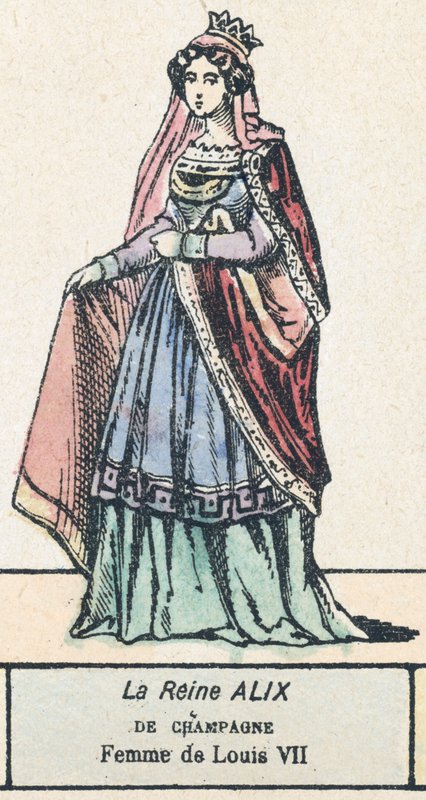 La Reine Alix de Champagne, Femme de Louis VII - French School