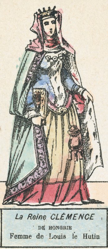 La reine Clémence de Hongrie, femme de Louis le Hutin - French School