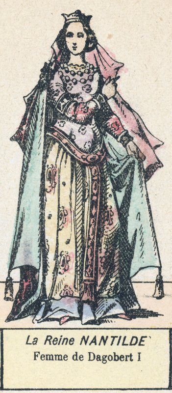 La reine Nantilde, femme de Dagobert I - French School