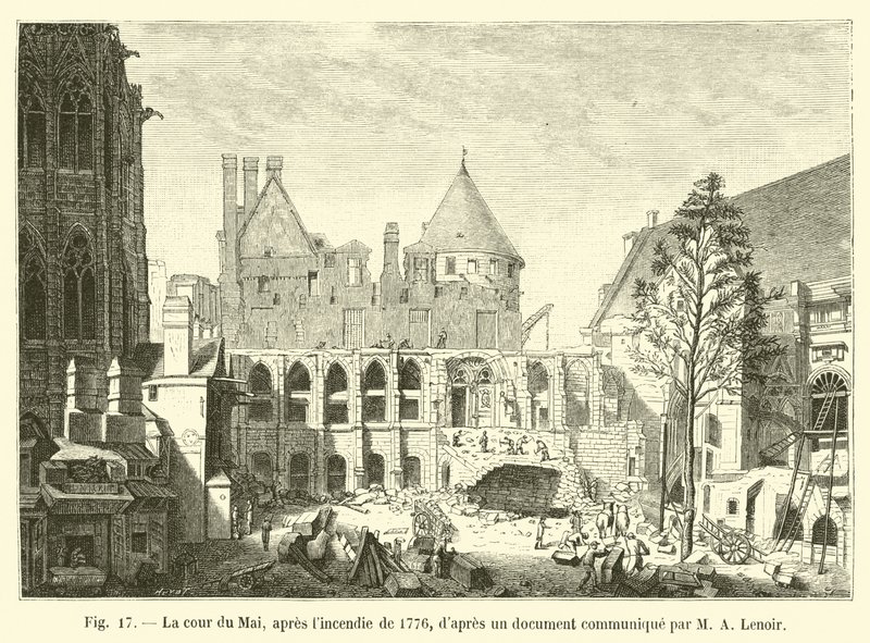 La cour du Mai, après l