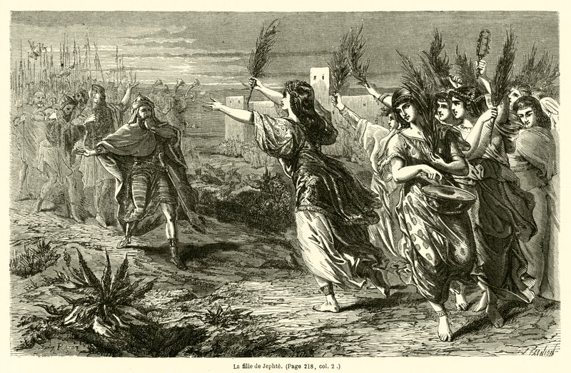 La fille de Jephté - French School