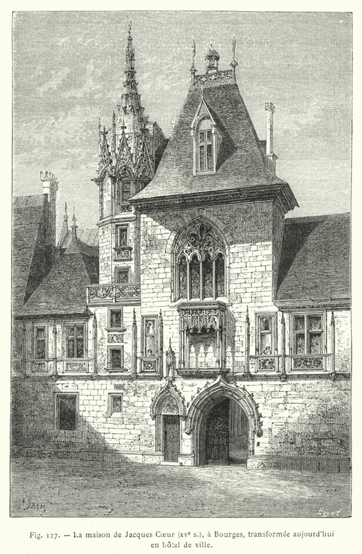 La maison de Jacques Cœur, XVe s, à Bourges, transformée aujourd