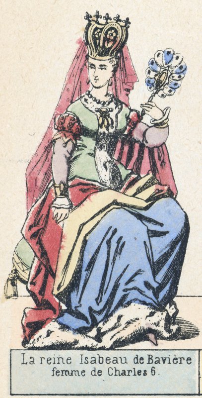 La reine Isabeau de Bavière, femme de Charles VI - French School
