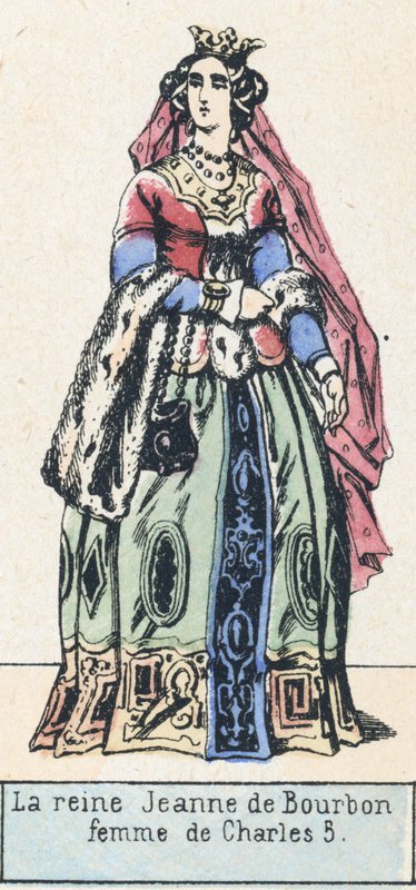 La reine Jeanne de Bourbon, femme de Charles V - French School