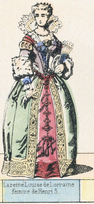 La reine Louise de Lorraine, femme de Henri III - French School