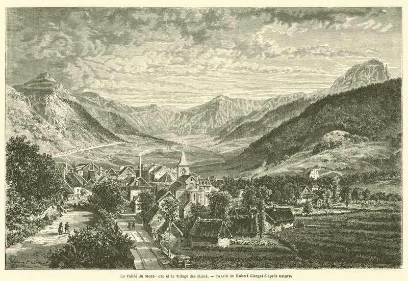 La vallée du Mont-Dore et le village des Bains - French School