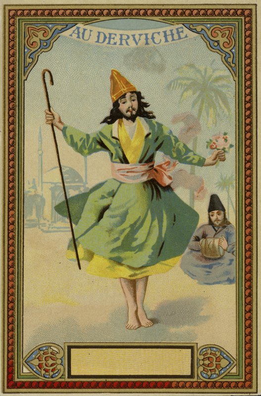 Étiquette pour fil du Derviche - French School